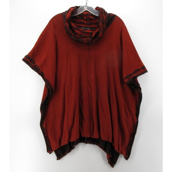 Nomadic Traders Sweaters - Nomadic Traders Sweater Small Medium Poncho Art to Wear Draped Cowl